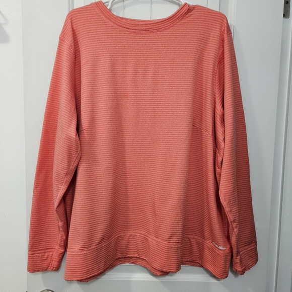 Eddie Bauer Tops - Eddie Bauer-Plus Size 2X-Orange Long Sleeve Athleisure Top with Thumb holes